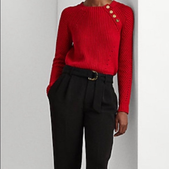 ❤️ NWT Ralph Lauren Ribbed Crewneck Sweater - Picture 3 of 6